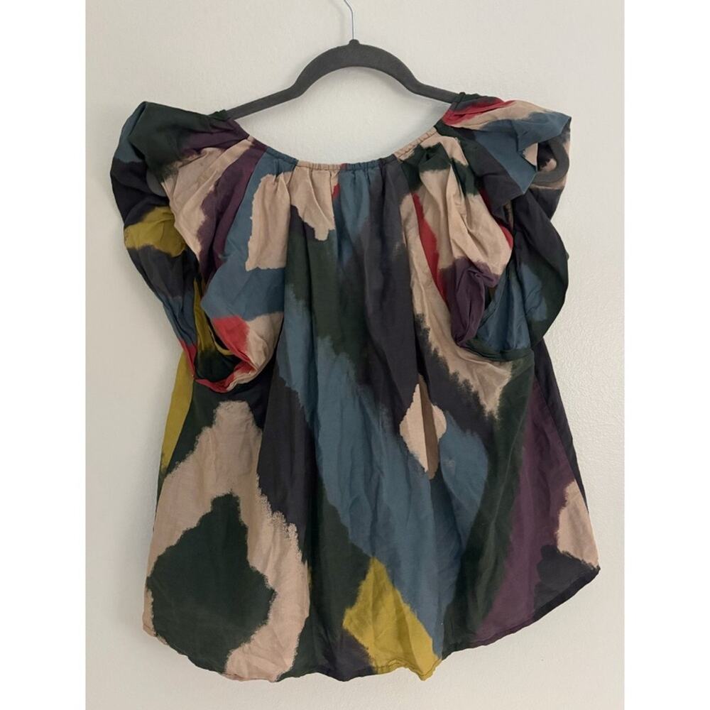 Velvet by Graham and Spencer Silk Blend Tamara Printed Top XS - Picture 4 of 10